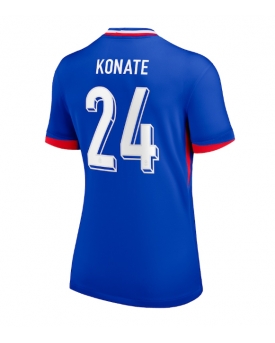 Francia Ibrahima Konate #24 Maglia Gara Casa Repliche Europei 2024 Donna